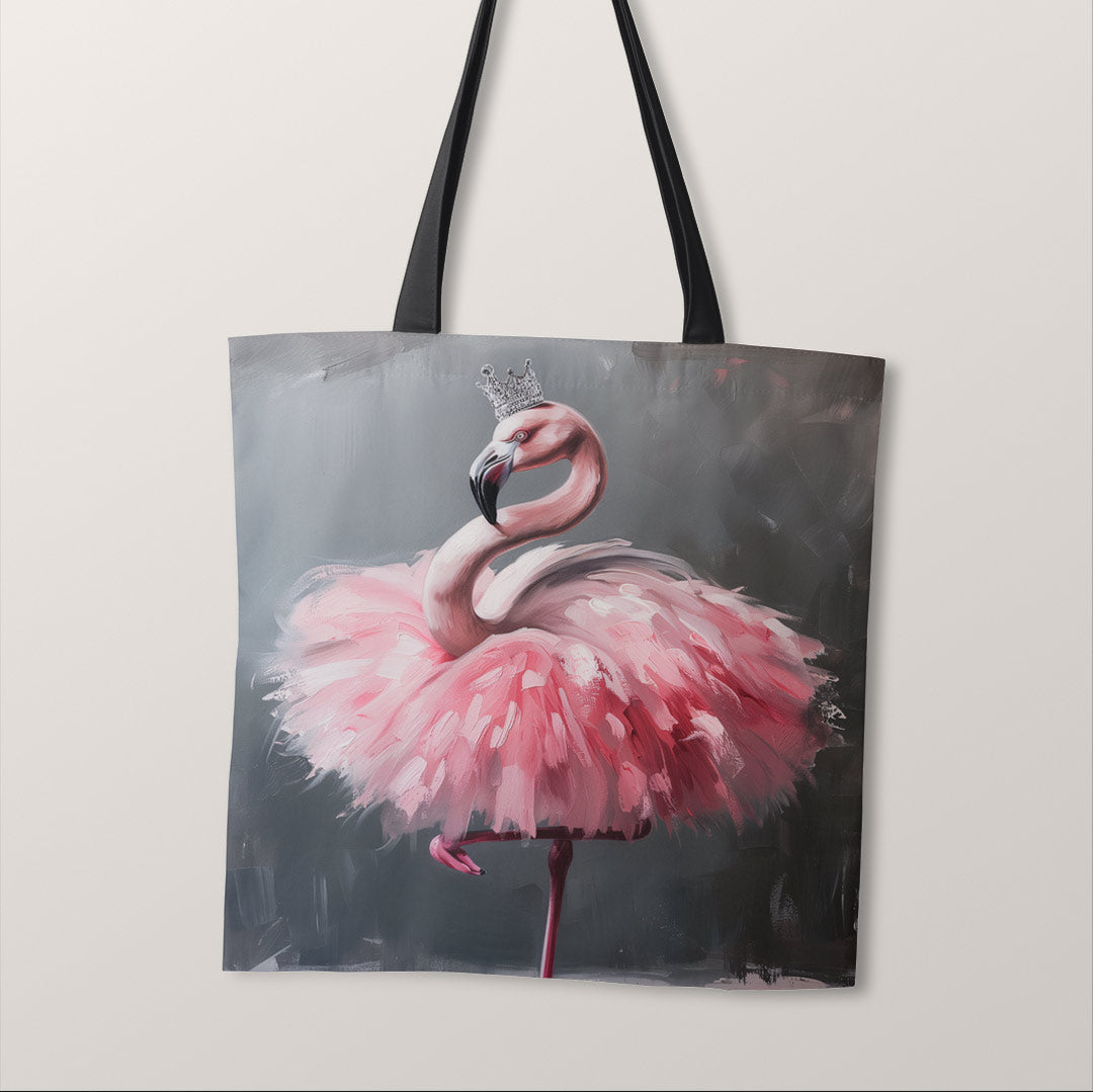 TOTE Fabric Bag Panel Flamingo Ballerina TP-277