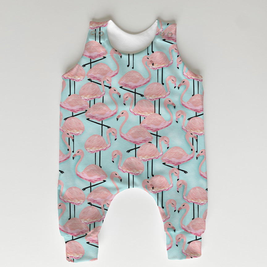 Flamingo Mint Fabric