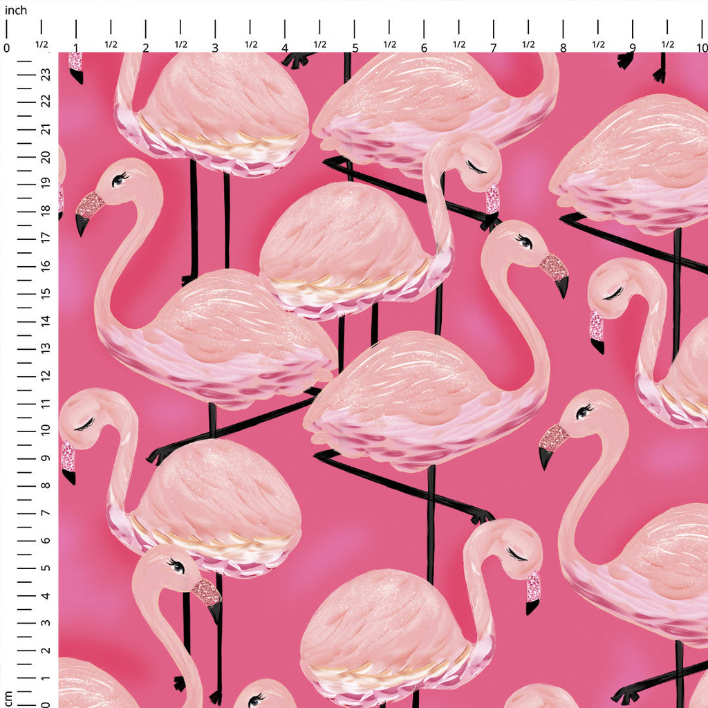 Flamingo Pink Fabric