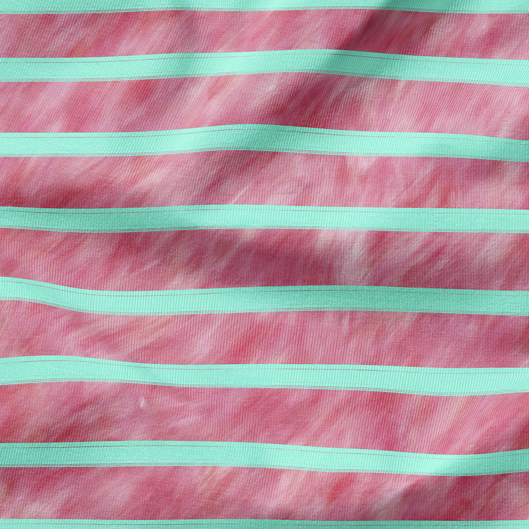 Flamingo Stripes Fabric