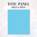 TOTE CO-ORD Flamingos Blue Fabric Bag Panel