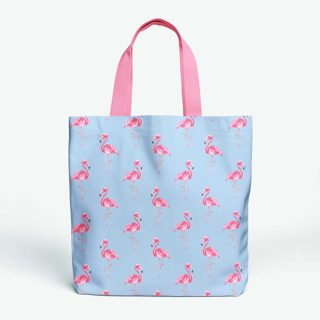 Flamingos Blue Fabric