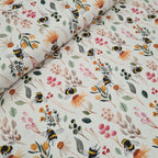 Floral Bees Fabric