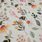 Floral Bees Fabric