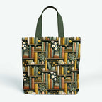 Floral Book Shelves Fabric