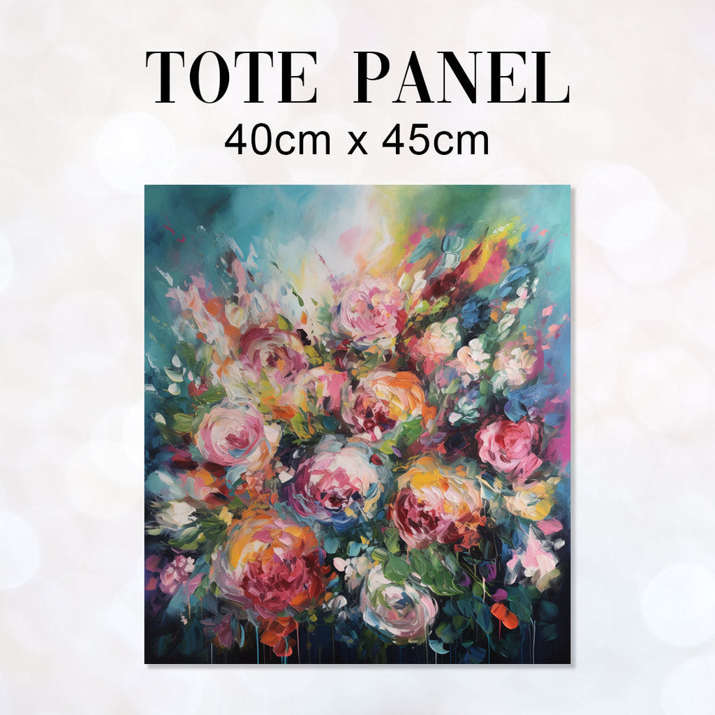 TOTE Floral Burst Fabric Bag Panel