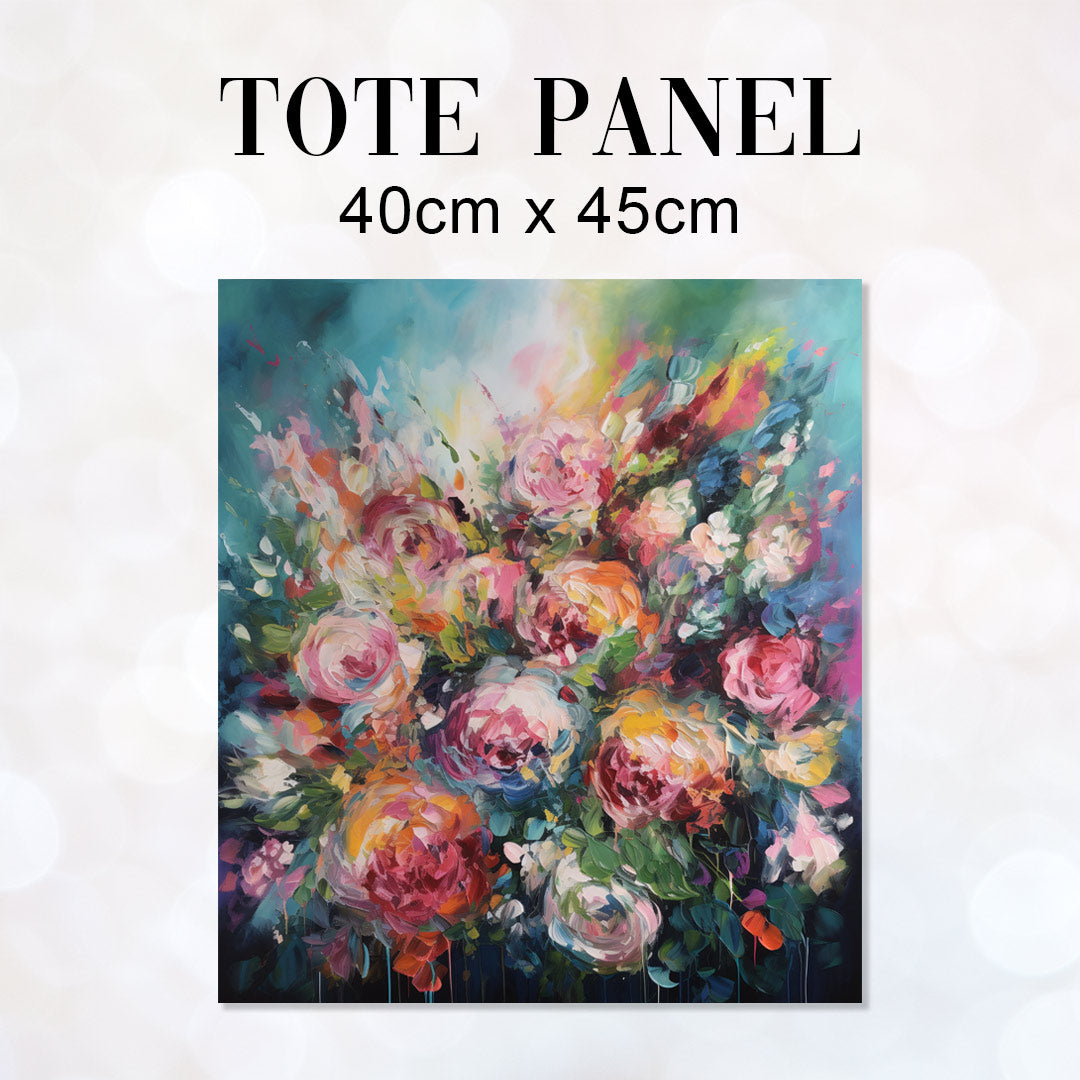 TOTE Floral Burst Fabric Bag Panel