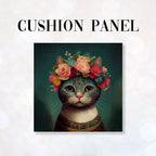 CUSHION Fabric Panel Floral Cat 1 CP-1281
