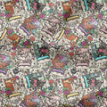 Floral Cats Fabric