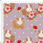 Floral Guinea Pigs Fabric