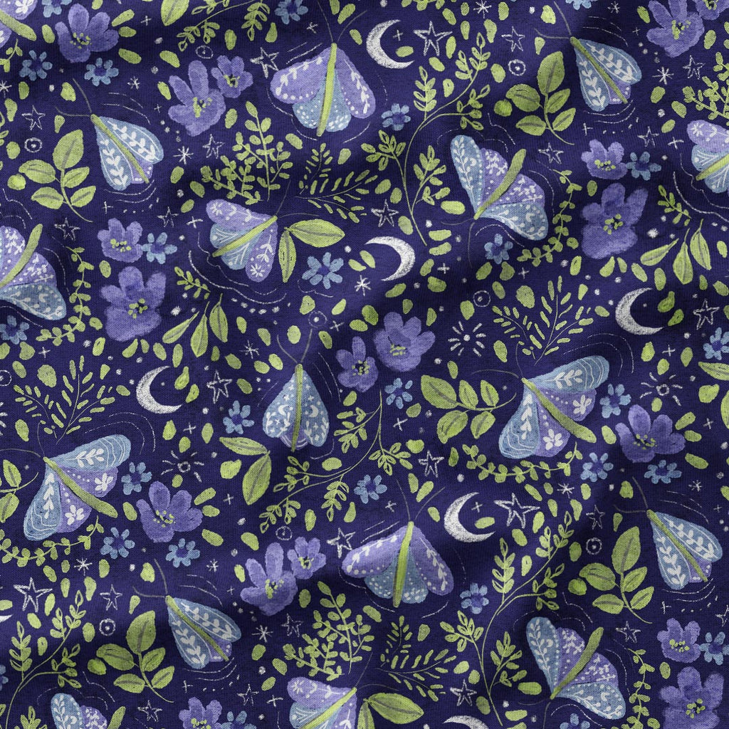 Floral Moths Fabric