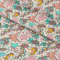 Floral Ocean Cream Fabric