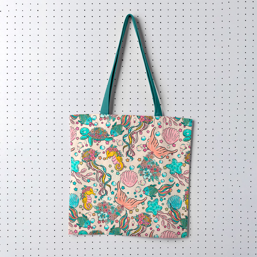 Floral Ocean Cream Fabric
