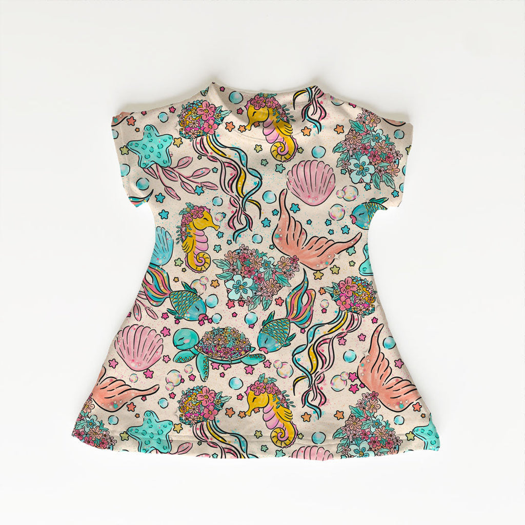 Floral Ocean Cream Fabric