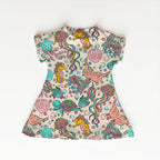 Floral Ocean Cream Fabric