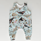 Floral Orcas Blue Fabric