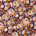 Floral Paisley on Navy Fabric