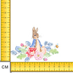 Floral Rabbit Iron on Fabric Heat Transfer DTF-135