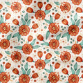 Flowers Cream Fabric