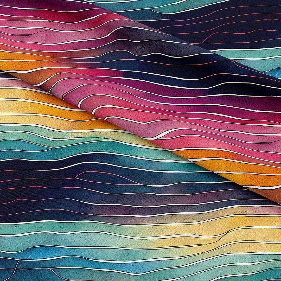 Fluid Lines Fabric
