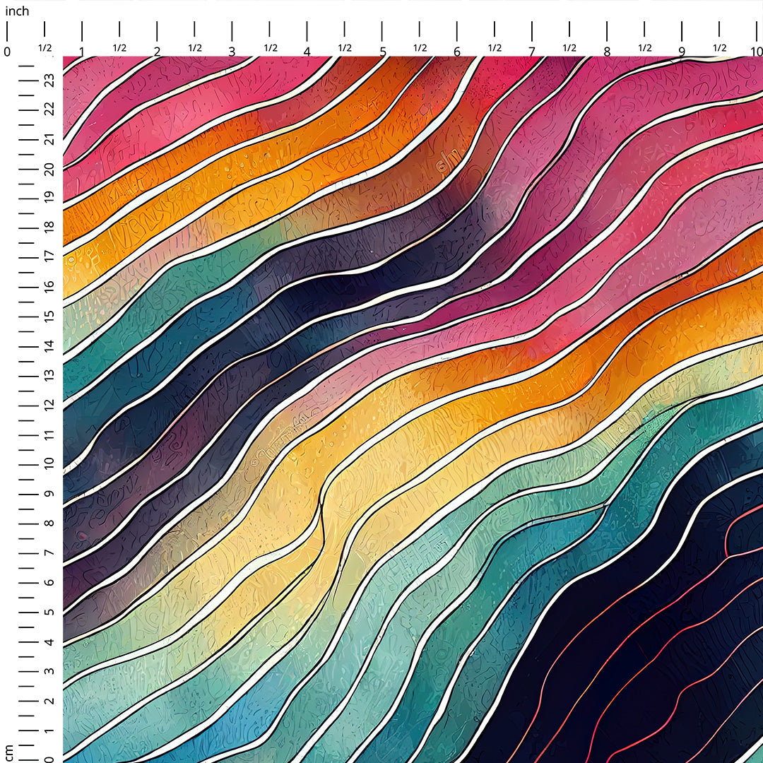 Fluid Lines Fabric