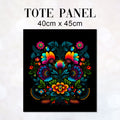 TOTE Folk Black Fabric Bag Panel