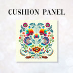CUSHION Fabric Panel Folk Cream