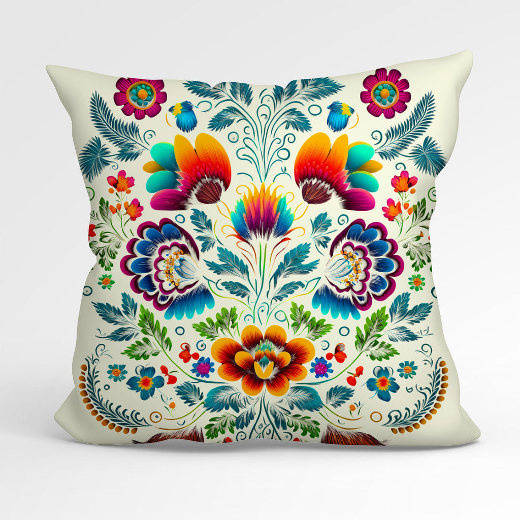 CUSHION Fabric Panel Folk Cream