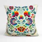 CUSHION Fabric Panel Folk Cream