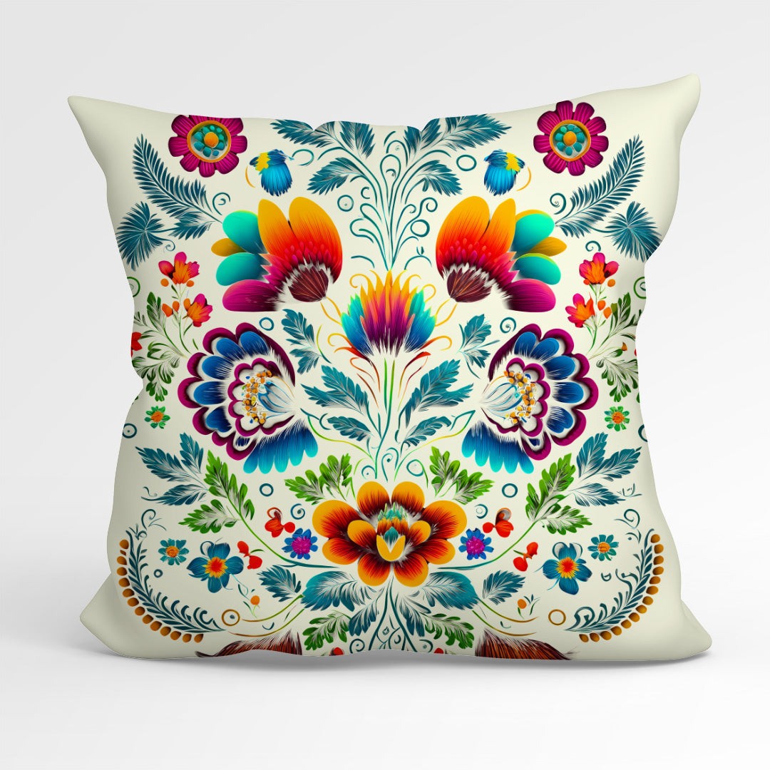 CUSHION Fabric Panel Folk Cream