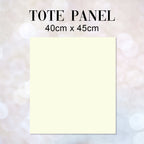 TOTE CO-ORD Folk Cream Fabric Bag Panel