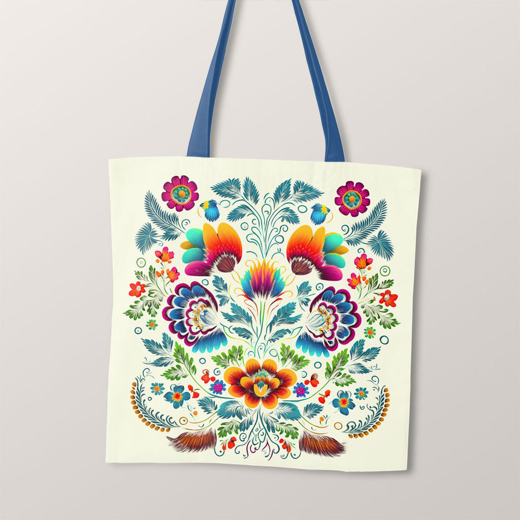 TOTE Folk Cream Fabric Bag Panel