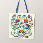 TOTE Folk Cream Fabric Bag Panel
