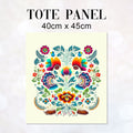 TOTE Folk Cream Fabric Bag Panel