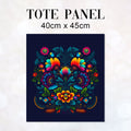 TOTE Folk Dark Navy Fabric Bag Panel