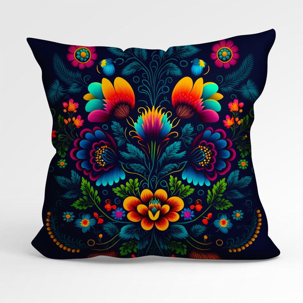 CUSHION Fabric Panel Folk Navy