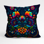 CUSHION Fabric Panel Folk Navy