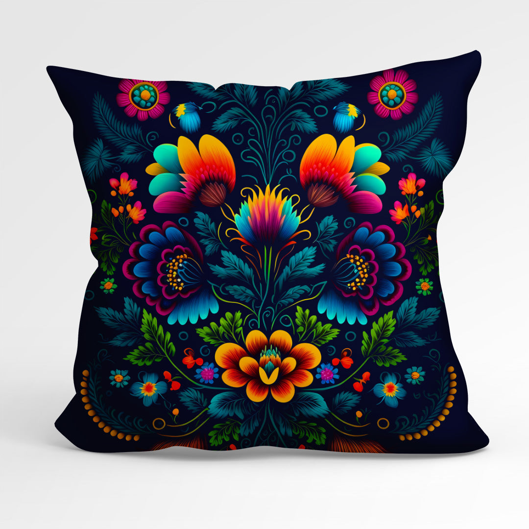 CUSHION Fabric Panel Folk Navy