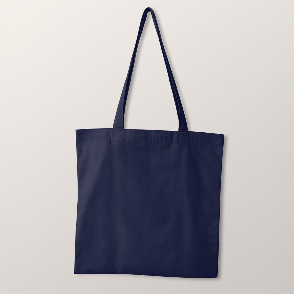 TOTE CO-ORD Folk Navy Fabric Bag Panel