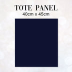 TOTE CO-ORD Folk Navy Fabric Bag Panel