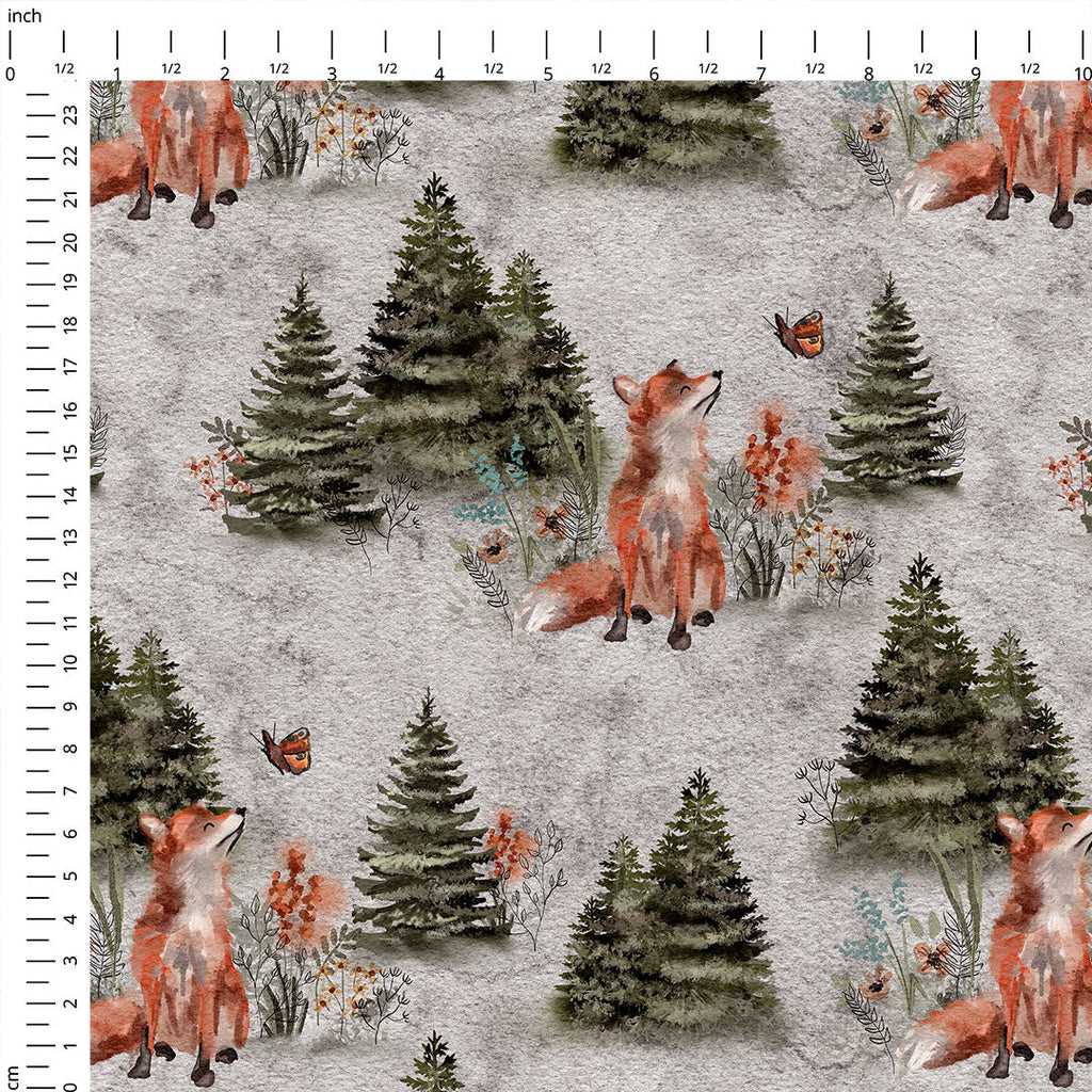 Forest Fox Fabric