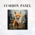 CUSHION Fabric Panel Fox Cub