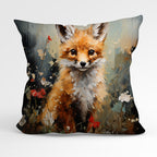CUSHION Fabric Panel Fox Cub