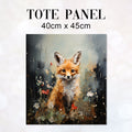 TOTE Fox Cub Fabric Bag Panel