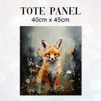 TOTE Fox Cub Fabric Bag Panel