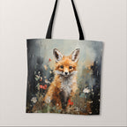 TOTE Fox Cub Fabric Bag Panel