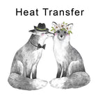Fox Love Iron on Fabric Heat Transfer DTF-130