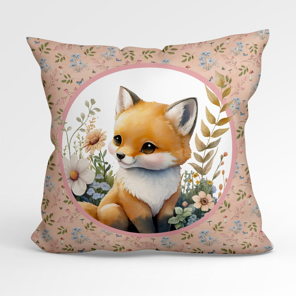 Woodland Fox Cushion Panel Fabric