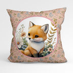 Woodland Fox Cushion Panel Fabric