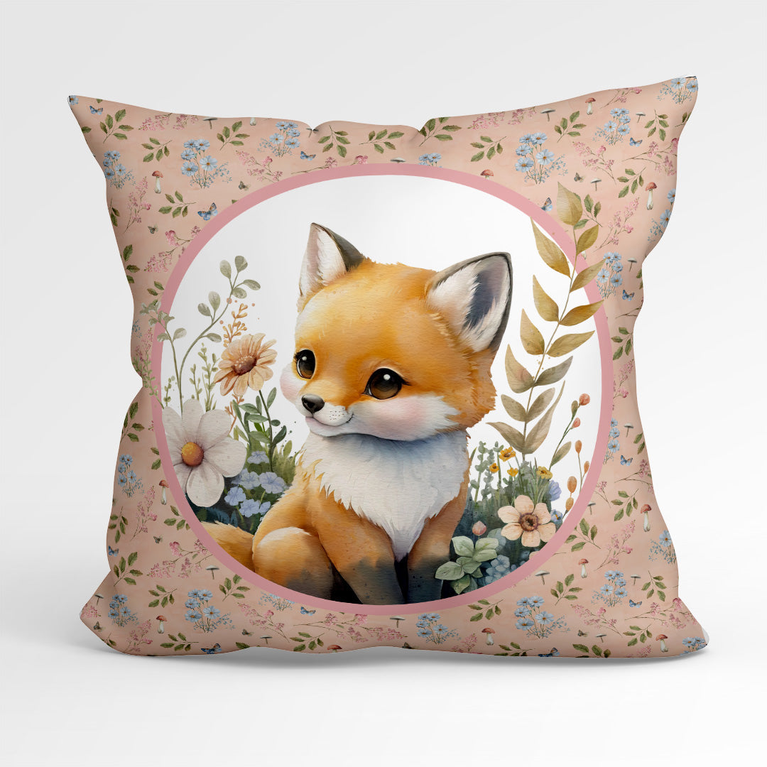 Woodland Fox Cushion Panel Fabric